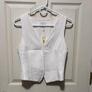 Wilfred Cream Sleeveless Blouse